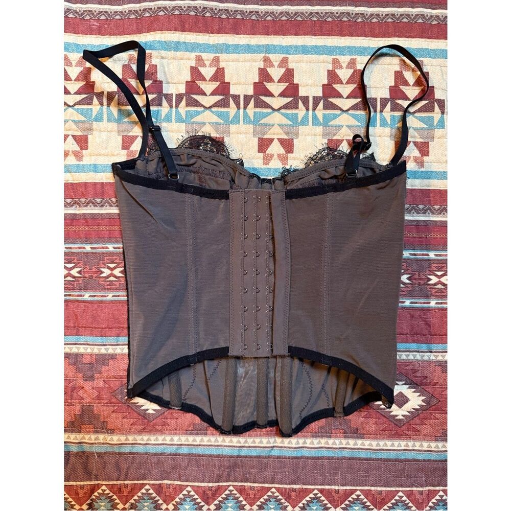 Urban outfitters Black Lace Bustier Corset Top small - Picture 4 of 4
